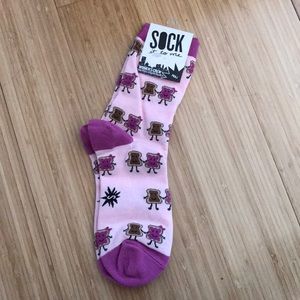 Sock it to me Accessories - Peanut butter & jelly socks - women’s crew Sock it to me Accessories - Peanut butter & jelly socks - women’s crew